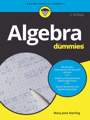 cover image of Algebra für Dummies